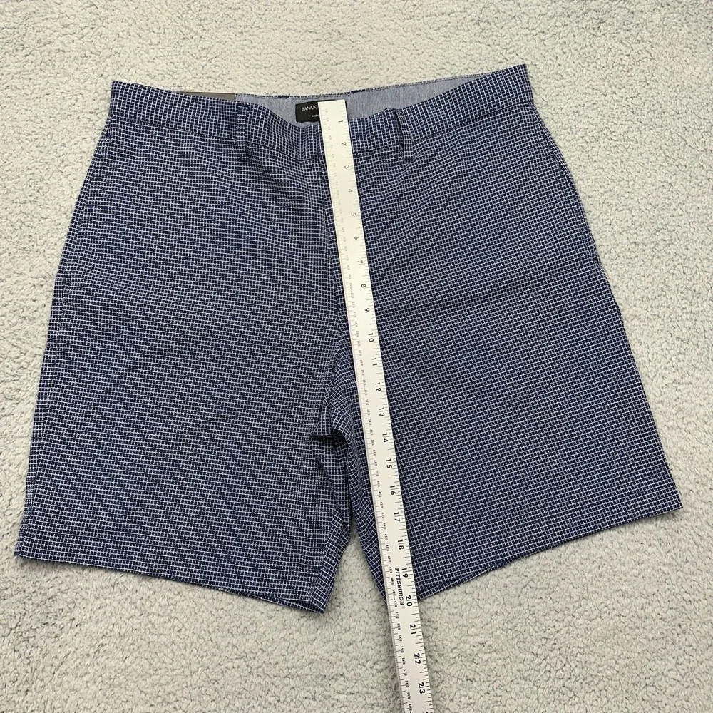 NWT Banana Republic Men's SIZE 35 Multicolor Plaid Flat Front Aiden Club Shorts